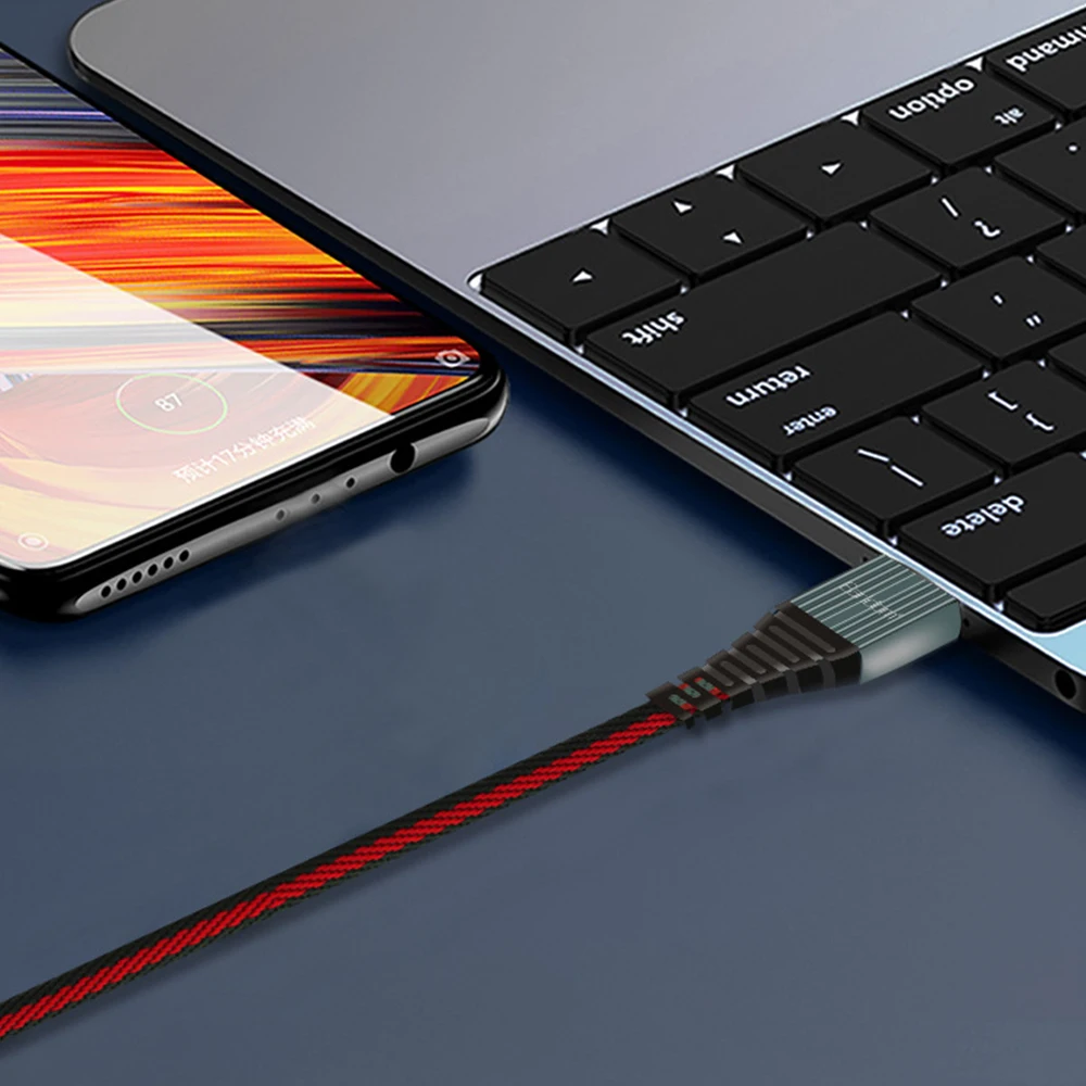 FDBRO Earldom Micro USBCable для samsung usb type-C кабель для huawei Xiaomi Phone Data USB C кабель для Iphone 6 7 XS телефонный кабель