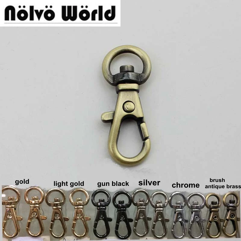 50pcs 5 colors 32*11mm Stronger Swivel Clasps Clips Dog Leash Swivel Hook Snaphook Cord Hook