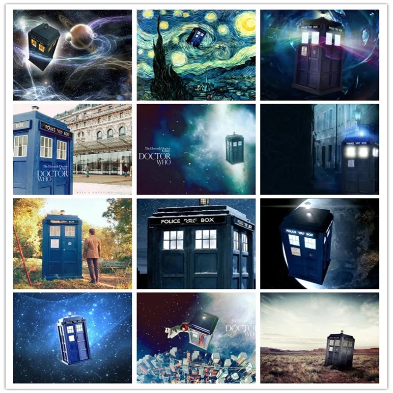 

New Square stones 5D DIY Diamond Painting "Doctor Who" Diamond Mosaic Cross Stitch Home Decor Diamond Embroidery Full round kits