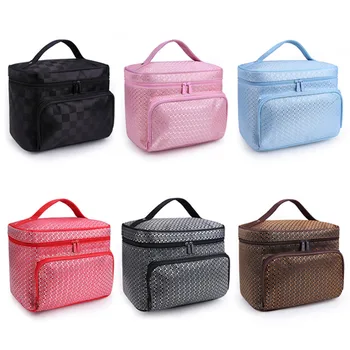 

Women Makeup Cosmetic Bag Multifunctional Make Up Bag Waterproof Professional Toiletry Kit Wash Necessaire Travel Organizer