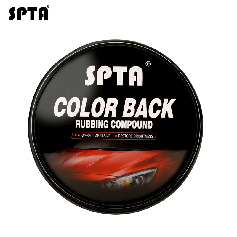 SPTA 230 г карнаубский воск для удаления царапин, повышающий цвет, водонепроницаемый, глянцевый, полировка автомобиля, консервированный твердый воск для ухода за краской - Цвет: Rubbing Compound