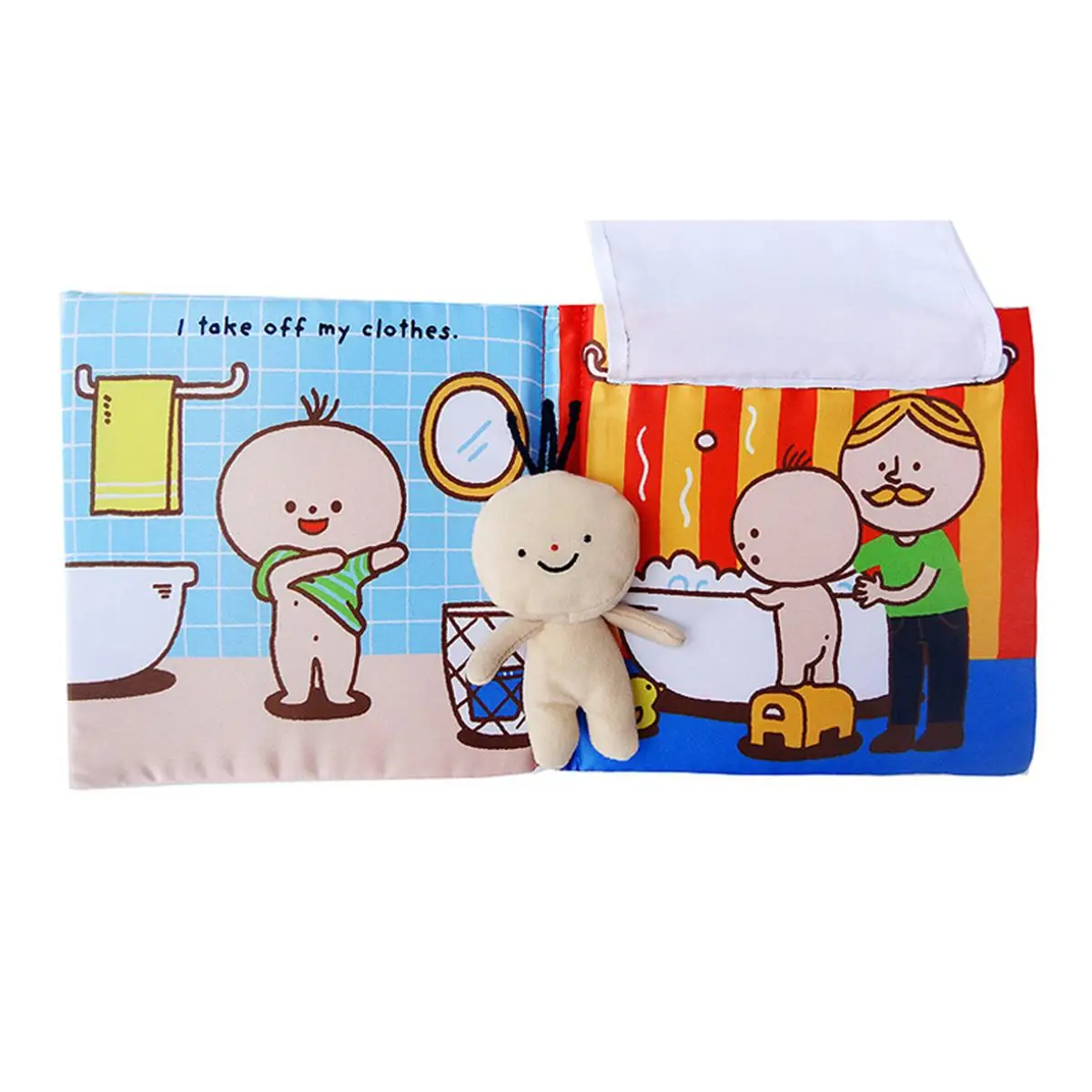 take shower toilet colorful baby soft cloth early cognize