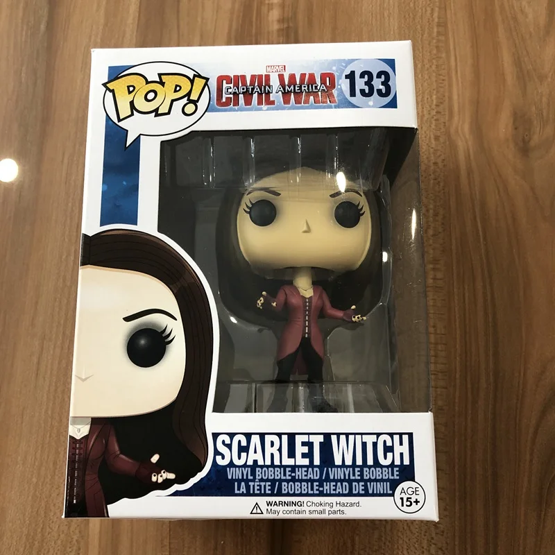Оригинальный Funko pop Marvel Civil War Scarlet Witch фигурка Коллекционная Виниловая модель