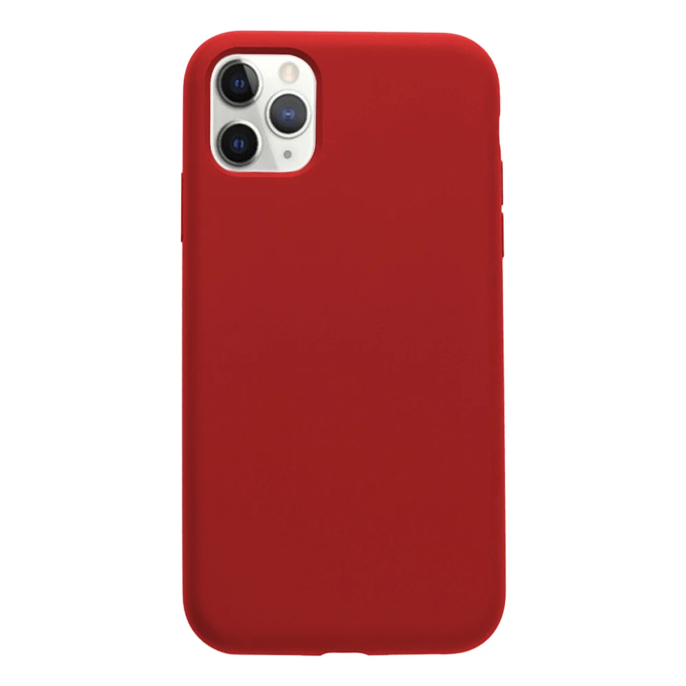 Для Iphone 11 Pro Max чехол Чехол для мобильного телефона жидкий силиконовый защитный чехол оболочка 1 шт - Цвет: Red