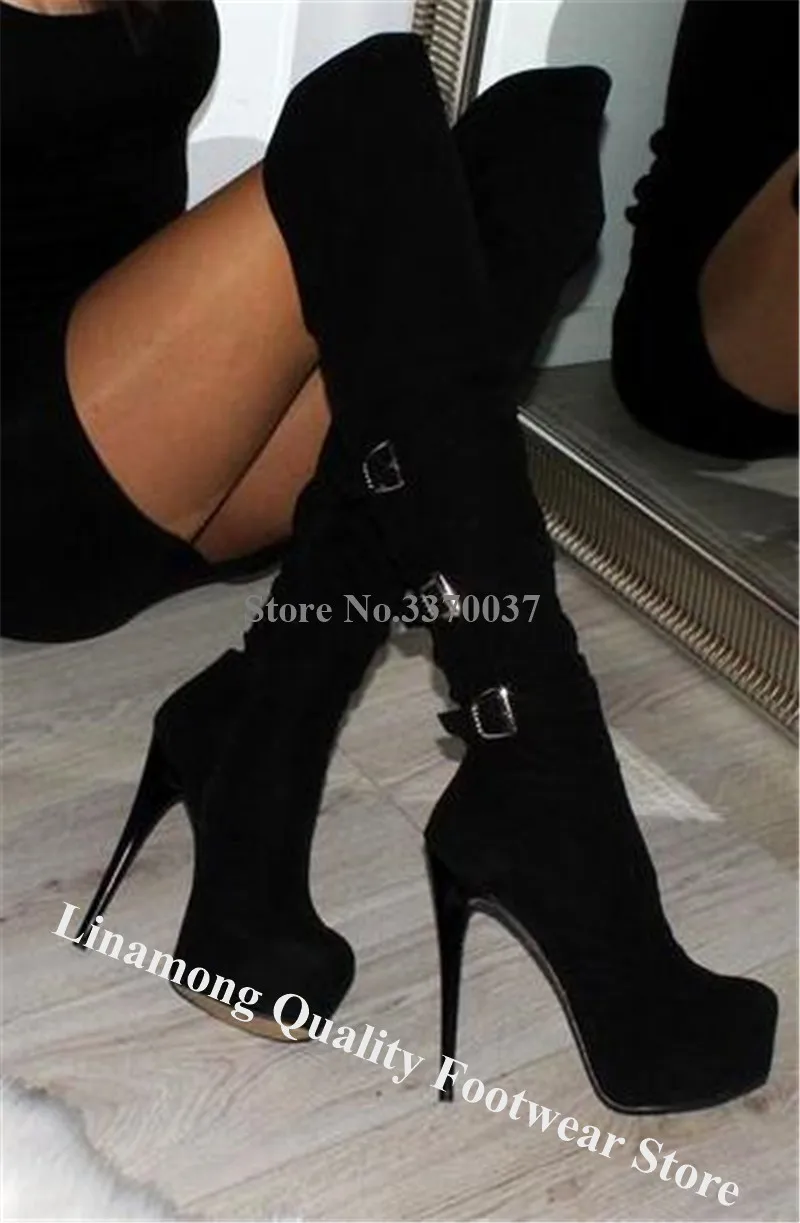 over knee high heels