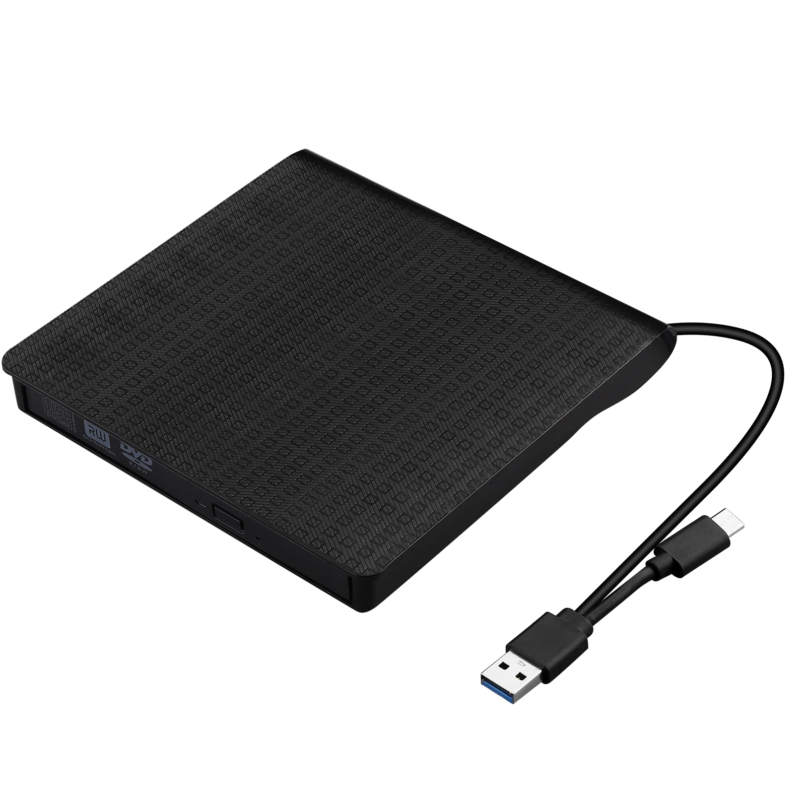 Новый тонкий внешний привод DVD RW CD Type C USB 3 0 записывающее устройство для чтения
