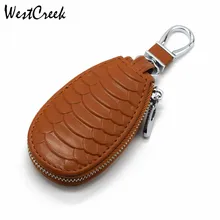 Новинка, унисекс, натуральная кожа, держатели ключей от автомобиля, ключница для мужчин, модный Змеиный узор, домашний брелок, чехол, Женский кошелек для ключей