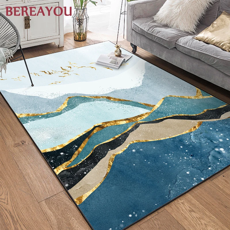 Ковры в скандинавском стиле, абстрактный прямоугольный ковер в стиле арт-деко для дома, гостиной, спальни, пола, ковер для кухни, tapis chambre enfant