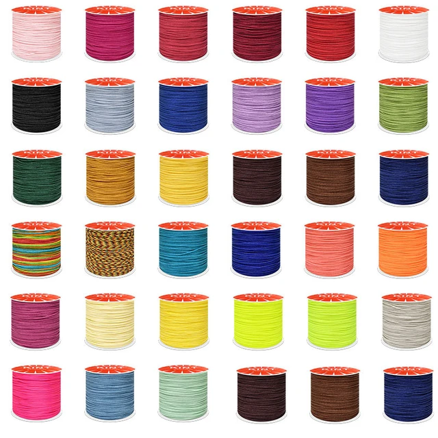 31 Color 45m 0.8mm Nylon Cord Thread Beads For Jewelry Making