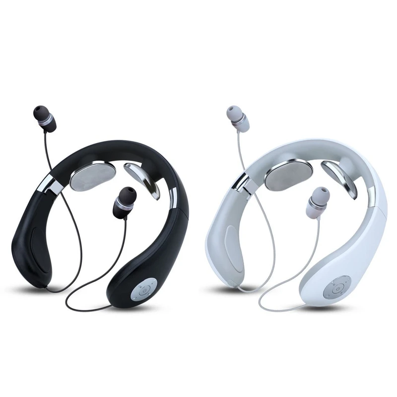 Foldable Bluetooth 5.0 Neck Massage Wireless Portable In-Ear Headphone Heating