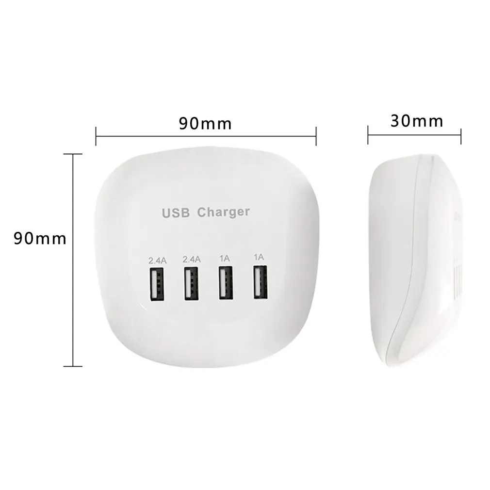 4 порта USB зарядное устройство для мобильного телефона Micro USB быстрая зарядка зарядное устройство для путешествий настенное зарядное устройство адаптер разъем универсальный для телефона