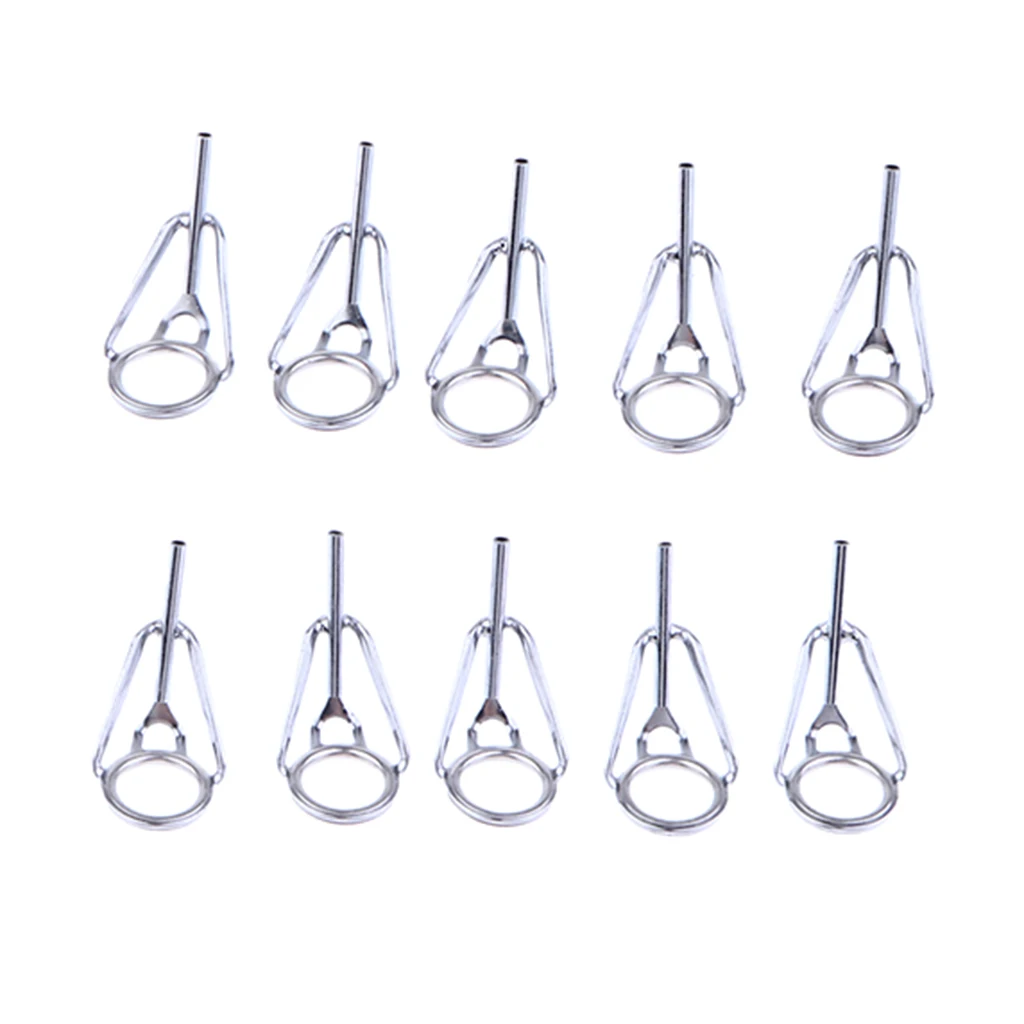 10x Fishing Rod Tip Top Guides Repair Kit DIY Pole Eye Ring Inner Dia 1.2mm 10x Fishing Rod Tip Top Guides Repair Kit DIY Pole Eye Ring Inner Dia 1.2mm