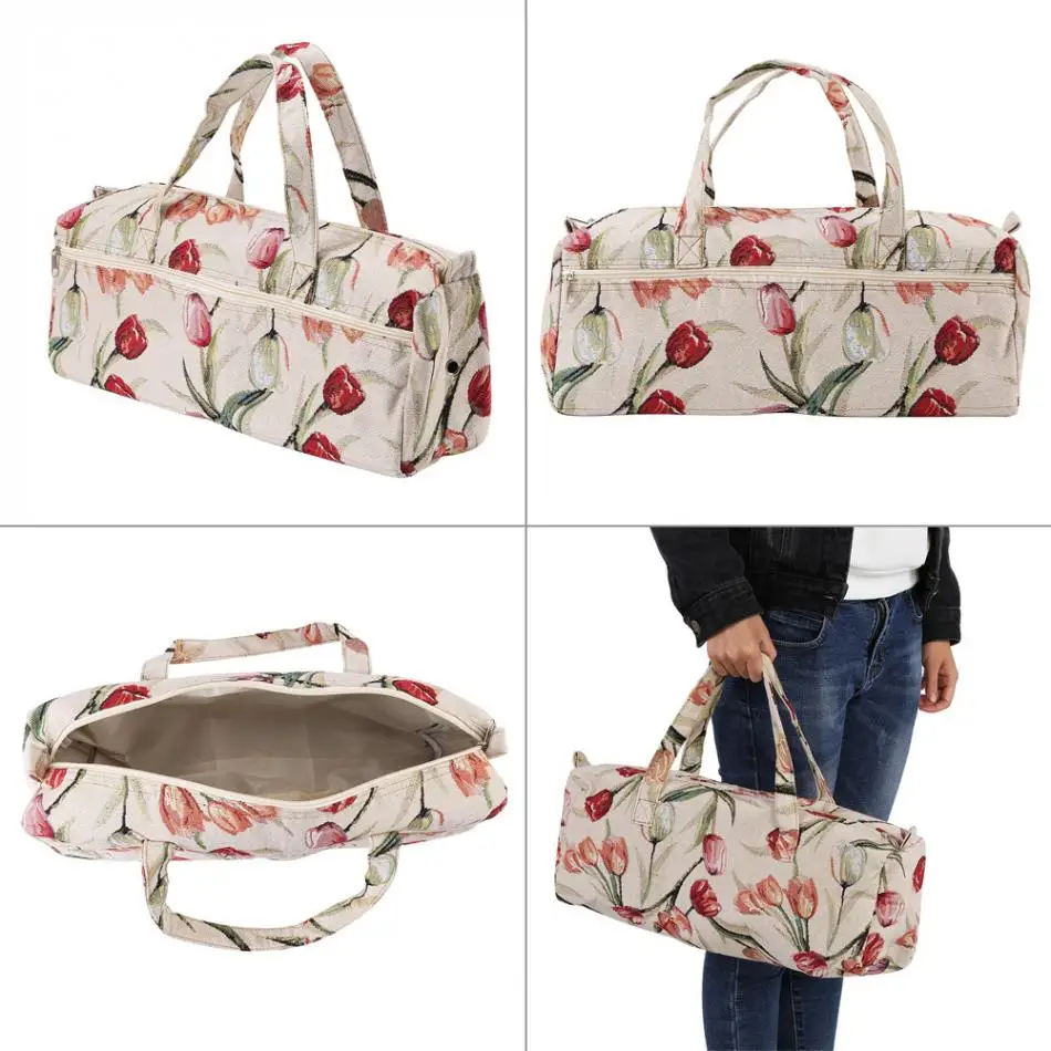 Storage Bag Household Fabric Crafts Knitting Needles Storage Sweater Art Sewing Organizer Bag Large Capacity Women Handbag 2