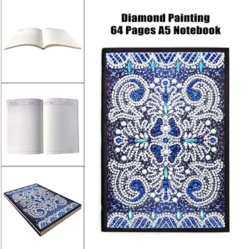 

EverShine 5D Special Shaped Diamond Painting Mandala 60 Pages A5 Notebook Diary Book Diamond Mosaic Full Embroidery Diamonds Art