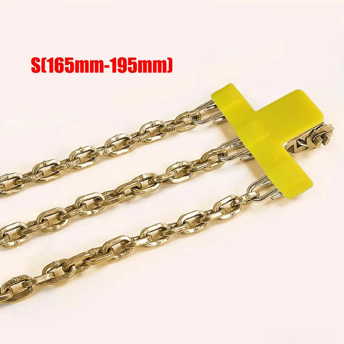 S S/M/L Wear-resistant Steel Car Snow Chains Balance Design Anti-skid Chain For Ice/Snow/Mud Road Safe For Driving - Название цвета: S