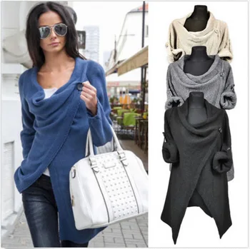 

L Wish Hot Selling Europe and America Knitted Casual Coat New Products Hot Selling