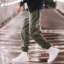 Ночной свободный хлопковый комбинезон большого размера в японском стиле с эффектом потертости, шаровары, штаны с широкими штанинами