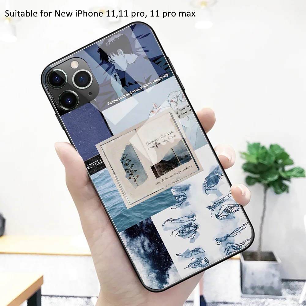 Чехол для Iphone 13 Pro стеклянная задняя крышка чехол 11 12 Max | Мобильные телефоны и
