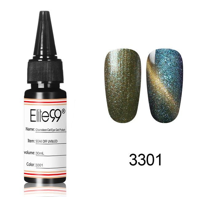 Elite99 30ml Chameleon Katze Auge UV Gel Nagellack Tränken Weg Von Magnetische Gel Polnischen Starry Gel Lacke Hybrid Nagel kunst Emaille DIY