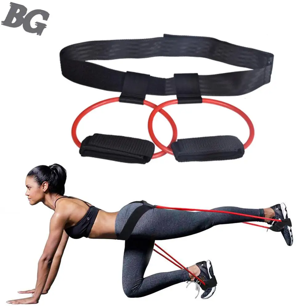 

Leg Strength Fitness Booty Bands Set Resistance Bands for Butt Legs Muscle Training Adjust Waist Belt Elastic Bands