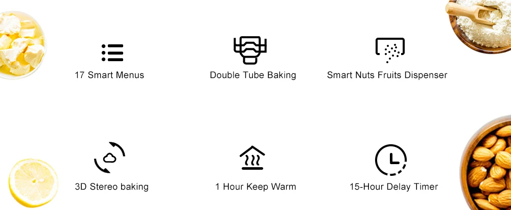Description Picture 3 of itemBiolomix Automatic Toasters 304 Stainless Steel 650W Programmable Home Kitchen Toaster