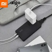 Xiaomi Youpin Aigo 3в1 гибридное зарядное устройство Xiaomi Внешний аккумулятор 18 Вт Быстрое зарядное устройство Xiaomi разъем 5000 мАч Зарядное устройство для путешествий