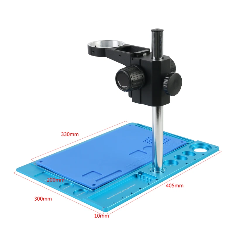 Многофункциональный алюминиевый сплав штатив для микроскопа ремонт телефона платформа устойчивая подкладка для 76 мм стерео микроскоп