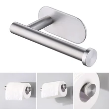 Stainless Steel Toilet Paper Holder Wall Bathroom Tissue Roll Hanger Storage Rack Hanging Shelf Kitchen Paper Holder Accessories