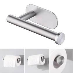 Stainless Steel Toilet Paper Holder Wall Bathroom Tissue Roll Hanger Storage Rack Hanging Shelf Kitchen Paper Holder Accessories