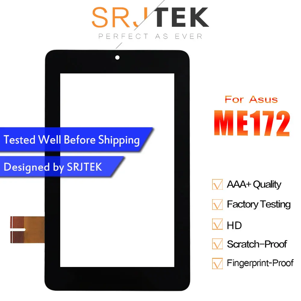 SRJTEK 7 дюймовый сенсорный экран для Asus Memo Pad ME172 ME172V K0W дигитайзер стеклянная панель