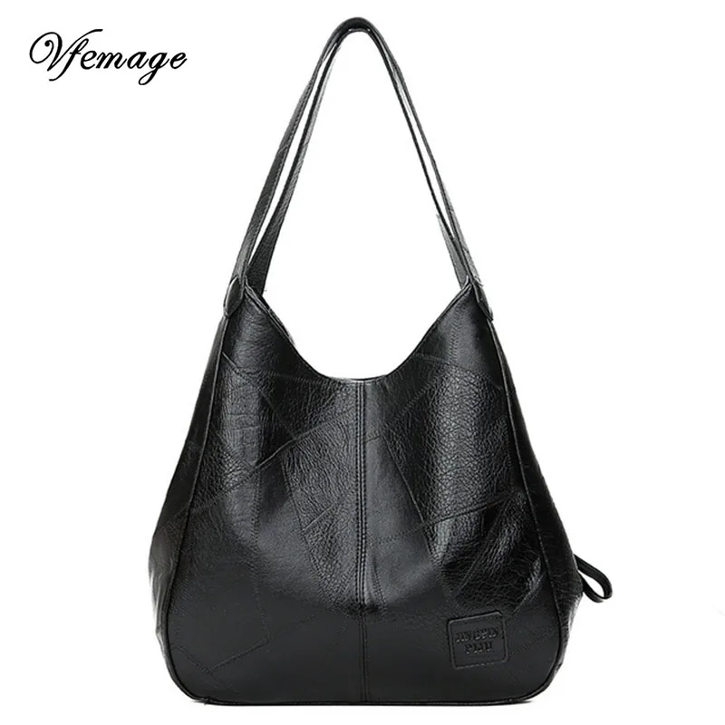 Kopen Hobos Tas Vrouwen Lederen Handtassen Vrouwelijke Schoudertassen Lady Tote Zachte Tas Vintage Tassen Voor Vrouwen Casual Bolsos Feminina 2019 sac