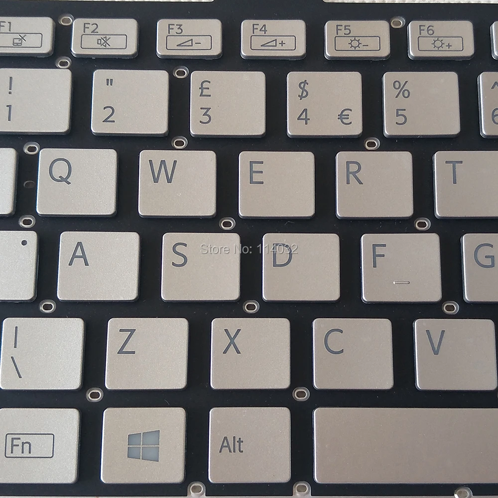 Teclado de Retroiluminação para Sony Vaio Svd132 Svd 13 132 Integrado gb Prata Britânica 149245511gb - Imagem 2