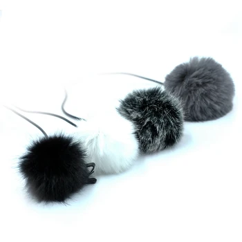 

Universal Lavalier Microphone Furry Windscreen Fur Windshield Wind Muff Soft for Sony Rode Boya Lapel Lavalier Mic 5Mm