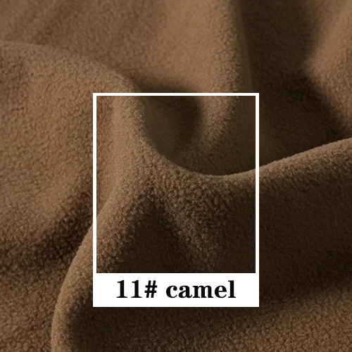 camel 160X50 см мягкий стрейч флис ткань для платья пижамы одеяло домашняя плюшевая игрушка "сделай сам" аксессуары ткань для украшения - Цвет: camel