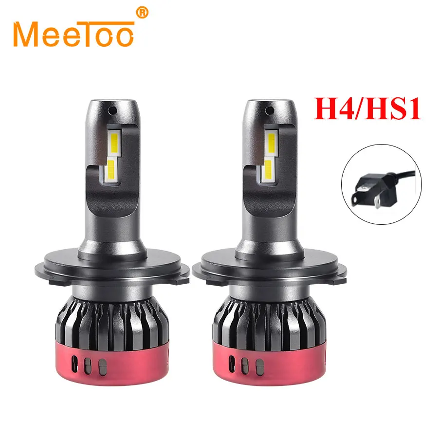 Светодиодные лампы H4 для мотоциклетных фар HS1 H1 H7 H11 12 В 6500K противотуманные фары