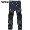 TACVASEN 4 Season Breathable Mens Tactical Pants Fishing Hiking Camping Waterproof Fleece Pants Zipper Pockets Casual Trousers ► Photo 1/6