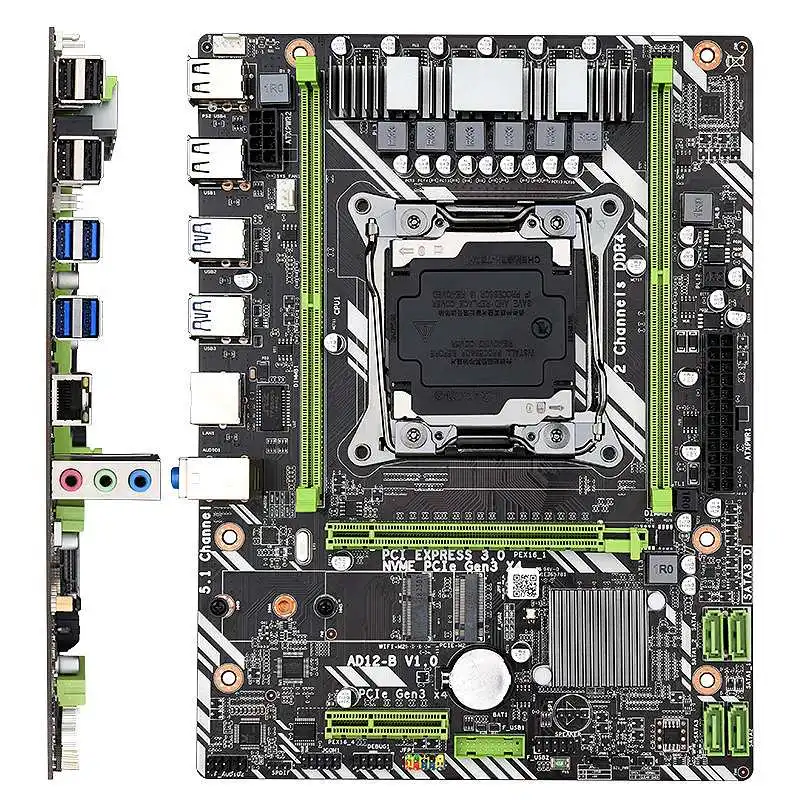 Материнская плата X99 D4 E5 V3/V4 DDR4 * 2 M ATX 64 Гб SATA3.0 USB3.0 PCI E 16X до материнская M.2