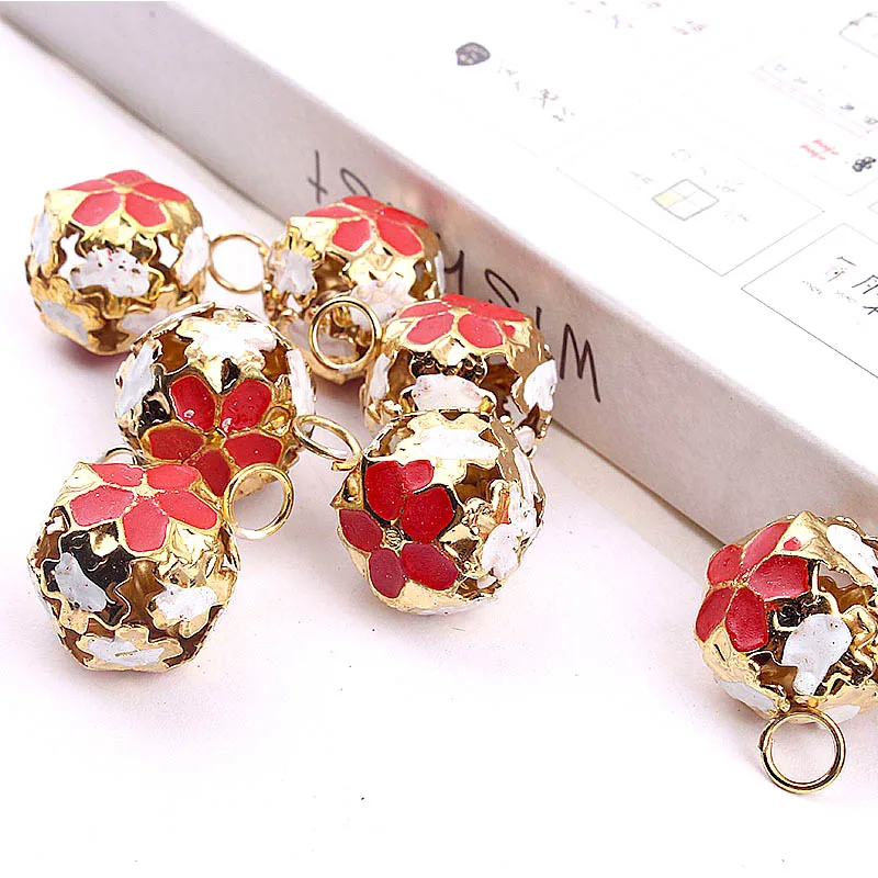 Colorful Bells Christmas Decoration Pendants Pet Bells DIY Crafts Christmas Tree Handmade Accessories 10/20PCS 14mm
