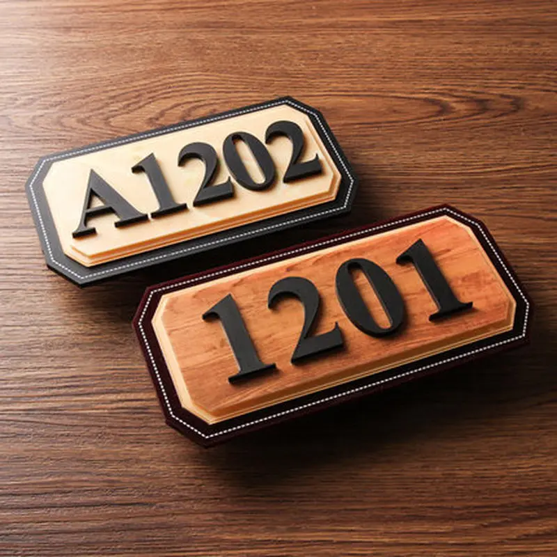 

Stereoscopic 3D Customized Door Numbers House Plate Sticker House Sign Acrylic Numbers Hotel Apartment Villa Custom Made