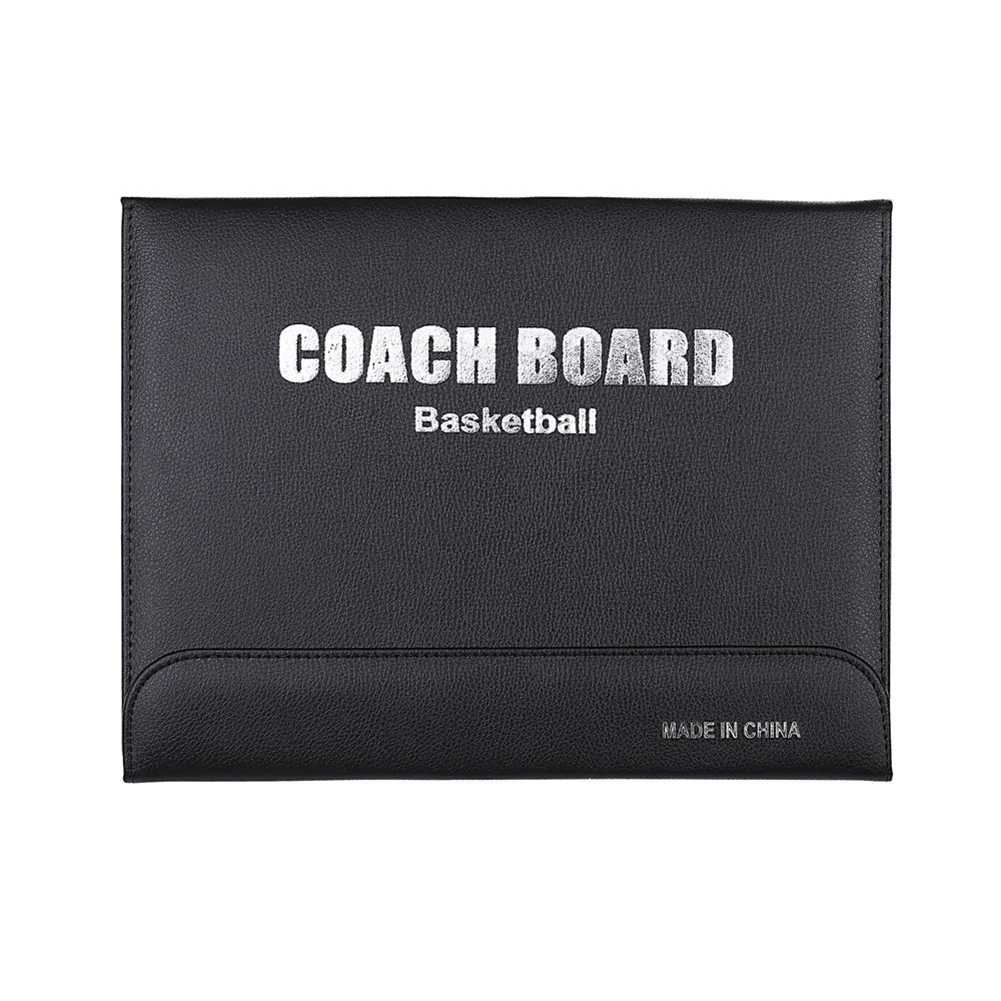Portable Leather Magnetic Foldable Basketball Tactical Board Training Coaching Kit 24 Magnets for Tactic Drawing Noting