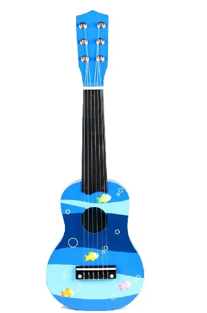 CHILDREN'S Guitar Nylon String CHILDREN'S Musical Instrument Wood Music Toy-Playing Six-String Guitar Preschool Education. 55