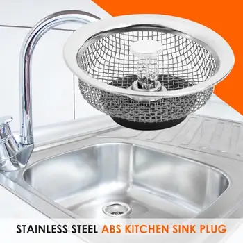 

Stainless Steel Mesh Kitchen Sink Plug Bathroom Basin Drainer Filter Cover Perfect kitchen Sink For Filters And Plugs