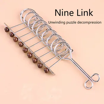 

Nine serial educational toys adult large 20-piece set students untie intelligence decompression metal