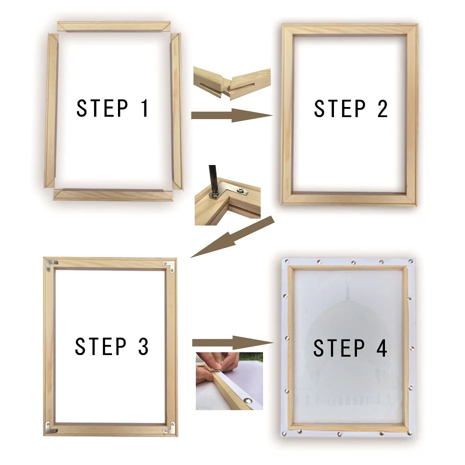 Wood Frame 30x40 30x30 40x50 Canvas Oil Painting Picture Nature DIY Frame Diamond Painting Picture Wall Art Decor wood canvas frame wood photo frame photo frame wood frame art frames wood picture frame shadow box frame