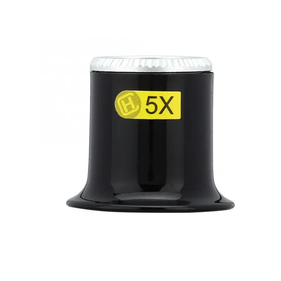 4X 5X 10X сапфир увеличительное зеркало пластиковый объектив баррель лупа Ремонт лупа часы инструмент для обслуживания часов Инструменты для ремонта часов - Цвет: 5x