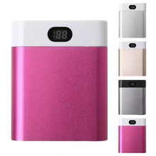 2 usb порта 4x18650 DIY портативный держатель батареи ЖК-дисплей Внешний Аккумулятор Чехол