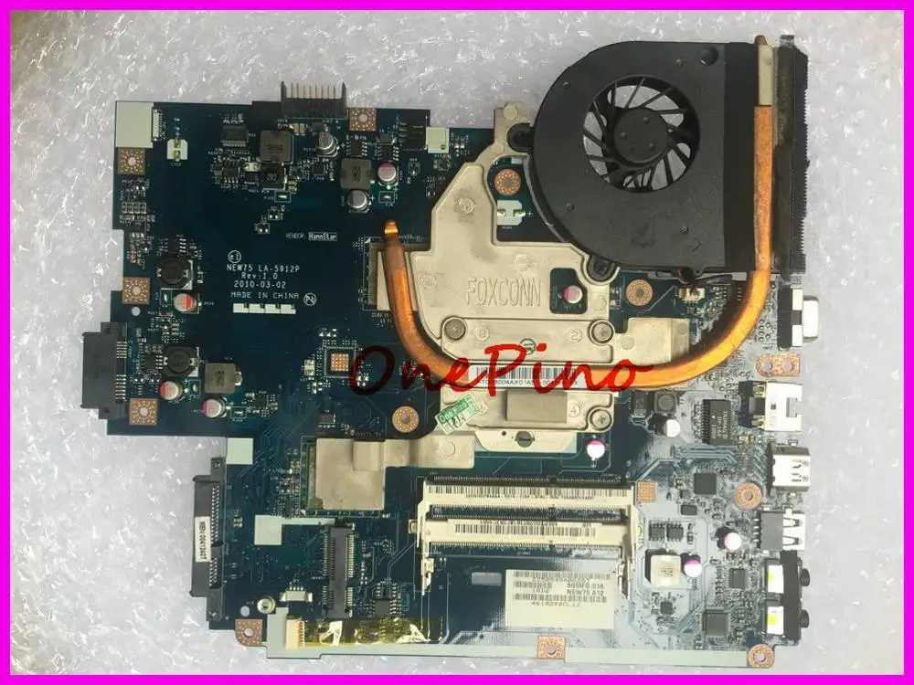 Скидка NEW75 LA 5912P с процессором и радиатором для acer 5551G 5551 материнская плата для ноутбука вместо 5552 5552G протестированная материнская плата