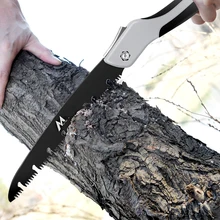 Scie à main pliante SK5, lame en acier, manche en caoutchouc souple, tranchant pliable pour le travail du bois, outils de coupe ménagers, scie combinée
