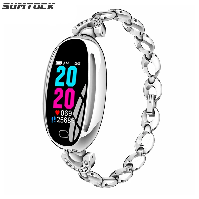 

SUMTOCK Smart Watch Mujer Android IOS Smart Bracelet Ladies Heart Rate Blood Pressure Calorie Check IP67 Reloj Inteligente Mujer
