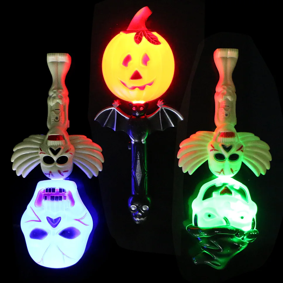 

Halloween Glowing Magic Wand Lights Ghost Calls, Funny Horror Festival Supplies Glowing Toys